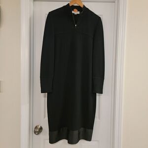 Vintage ST. JOHN Marie Gray knit black dress size 6